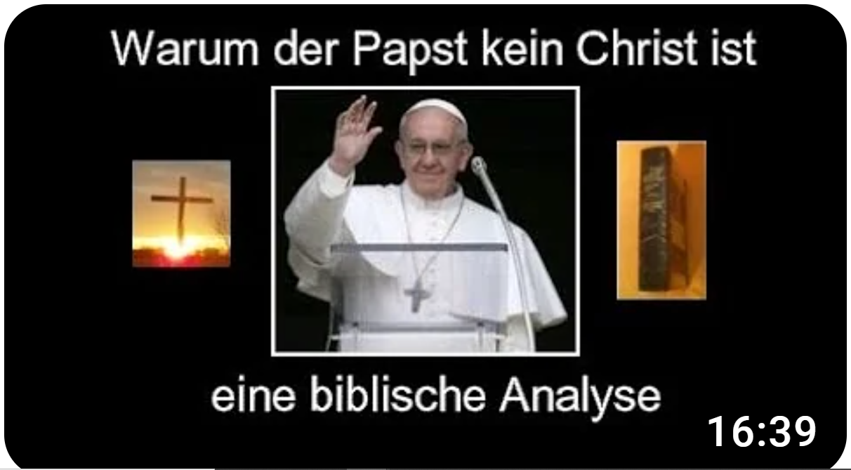 Warum der Papst kein Christ ist